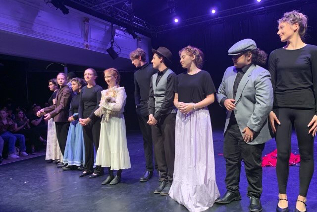 The cast of The Great Johnstown Flood of 1889 takes a bow.