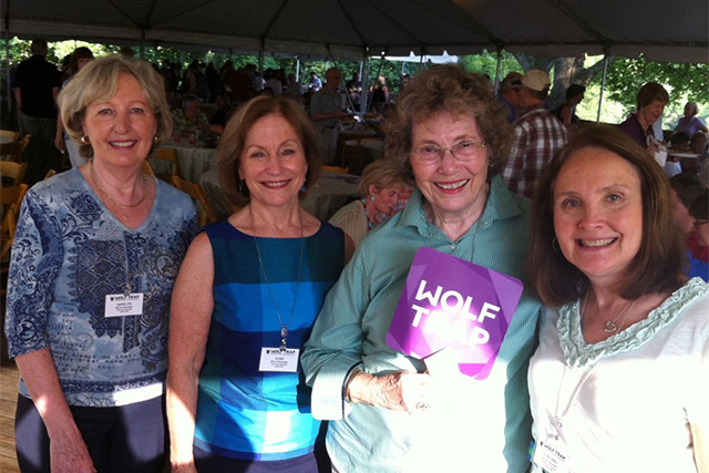 Esther Benson with fellow volunteers in 2014.