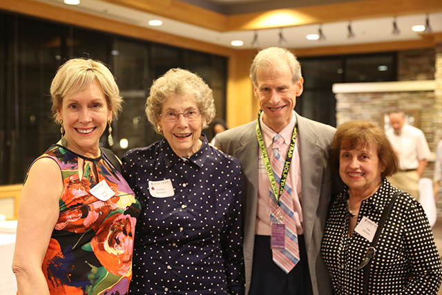 Esther Benson with her friends Jon and Pat Simons.