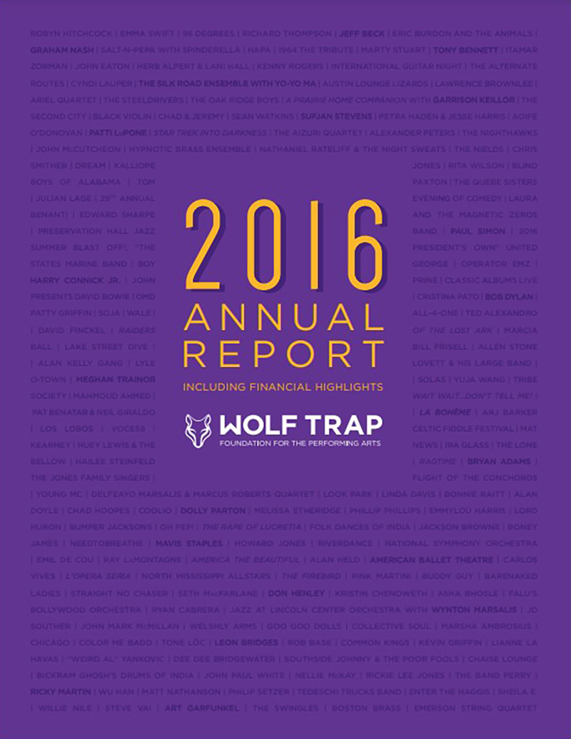 2016 Annual Report cover.