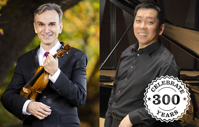 Violinist Gil Shaham and pianist Akira Eguchi.