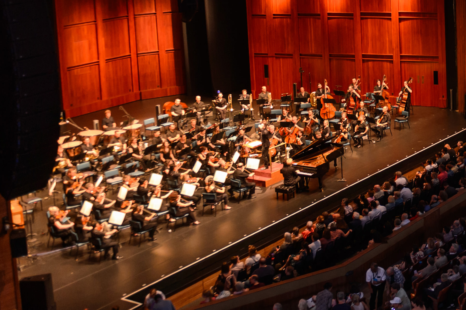 The National Symphony Orchestra performs at Wolf Trap.